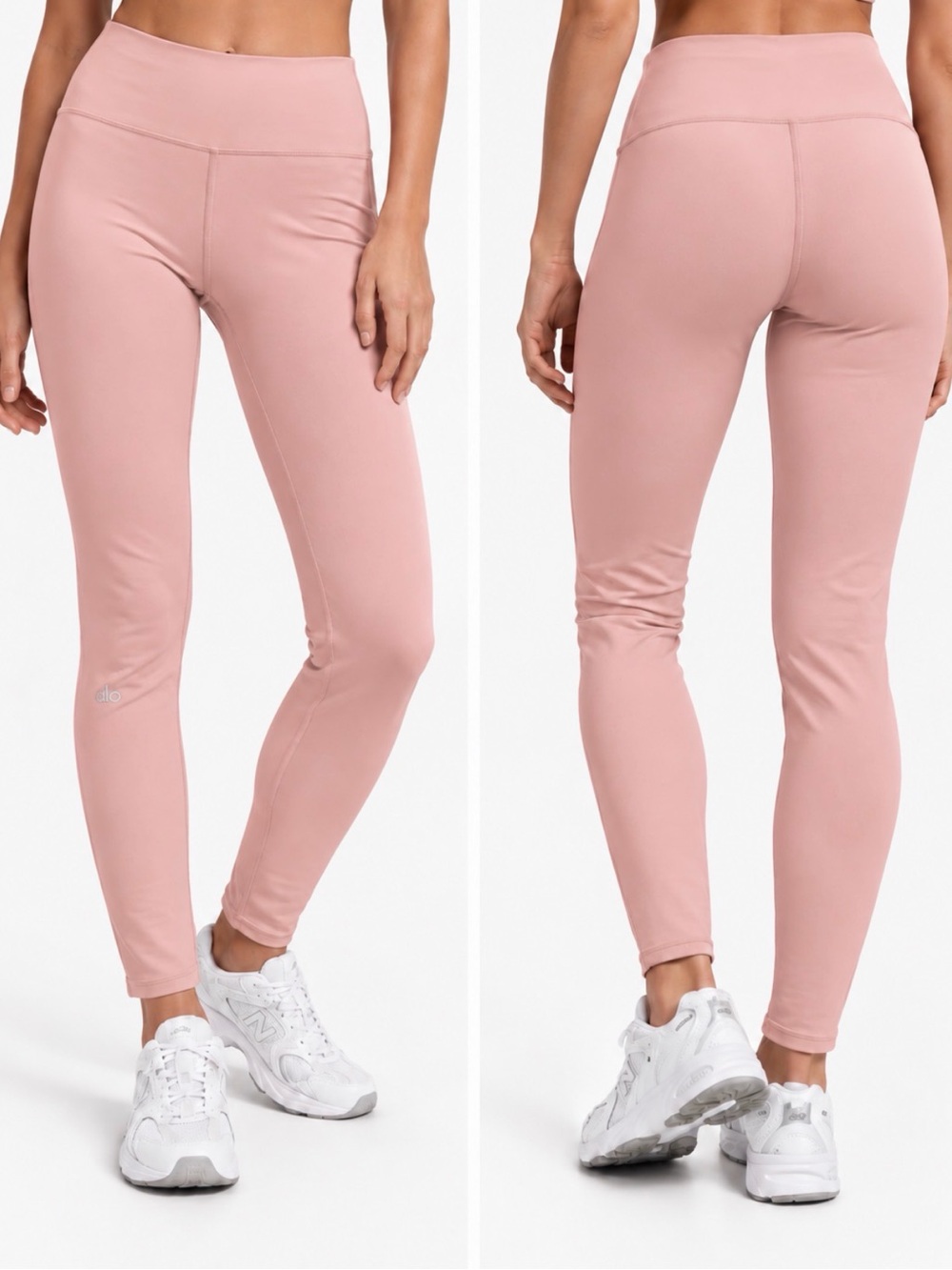 ALO Yoga High-Rise Leggings in Dusty Rose Size Medium EUC